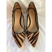 M. Gemi Dolcetto Zebra Calf Hair Block Heels, 37 (US 7)