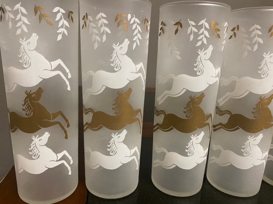 vintage drinking glasses