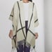 NWT Three Dots Cashmere Beige and White Blend Wrap