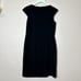 Ann Taylor Navy Asymmetrical Neckline Sheath Dress, Size 8P Petite