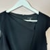 Ann Taylor Navy Asymmetrical Neckline Sheath Dress, Size 8P Petite