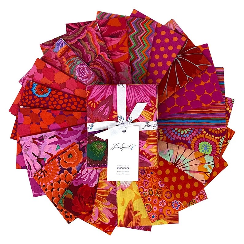 Kaffe Classics Plus Fat Quarter Bundle in Vineyard by Kaffe Fassett for Free Spi