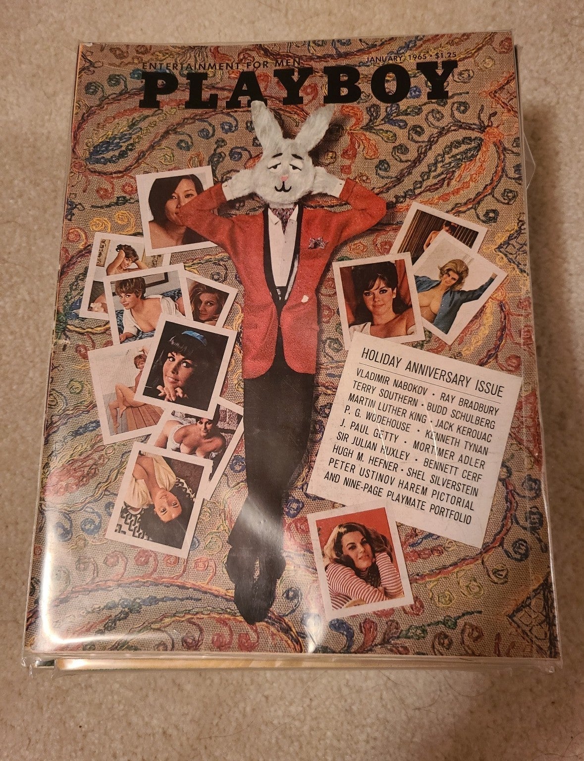 Vintage Playboy magazines 1965 in plastic mens womens jan. Thru Dec. centerfolds