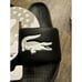 LACOSTE 7-45CMA0002312 CROCO 1.0 Size 13 Black/White Sandals Slides