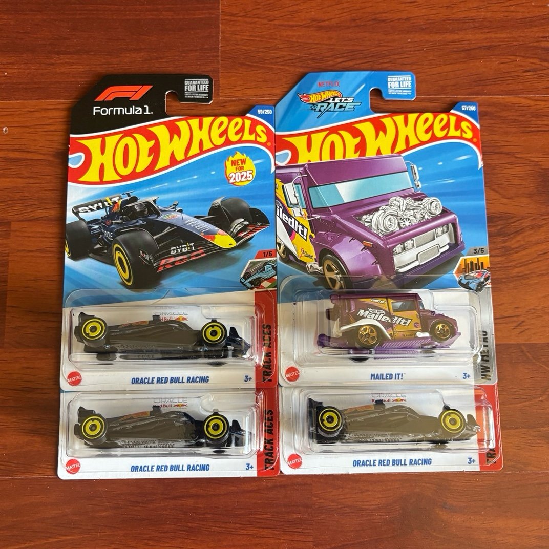 Hot Wheels F1 Oracle Redbull Racing #59 Mainline 2025 Lot Of 3 w/ Treasure TH