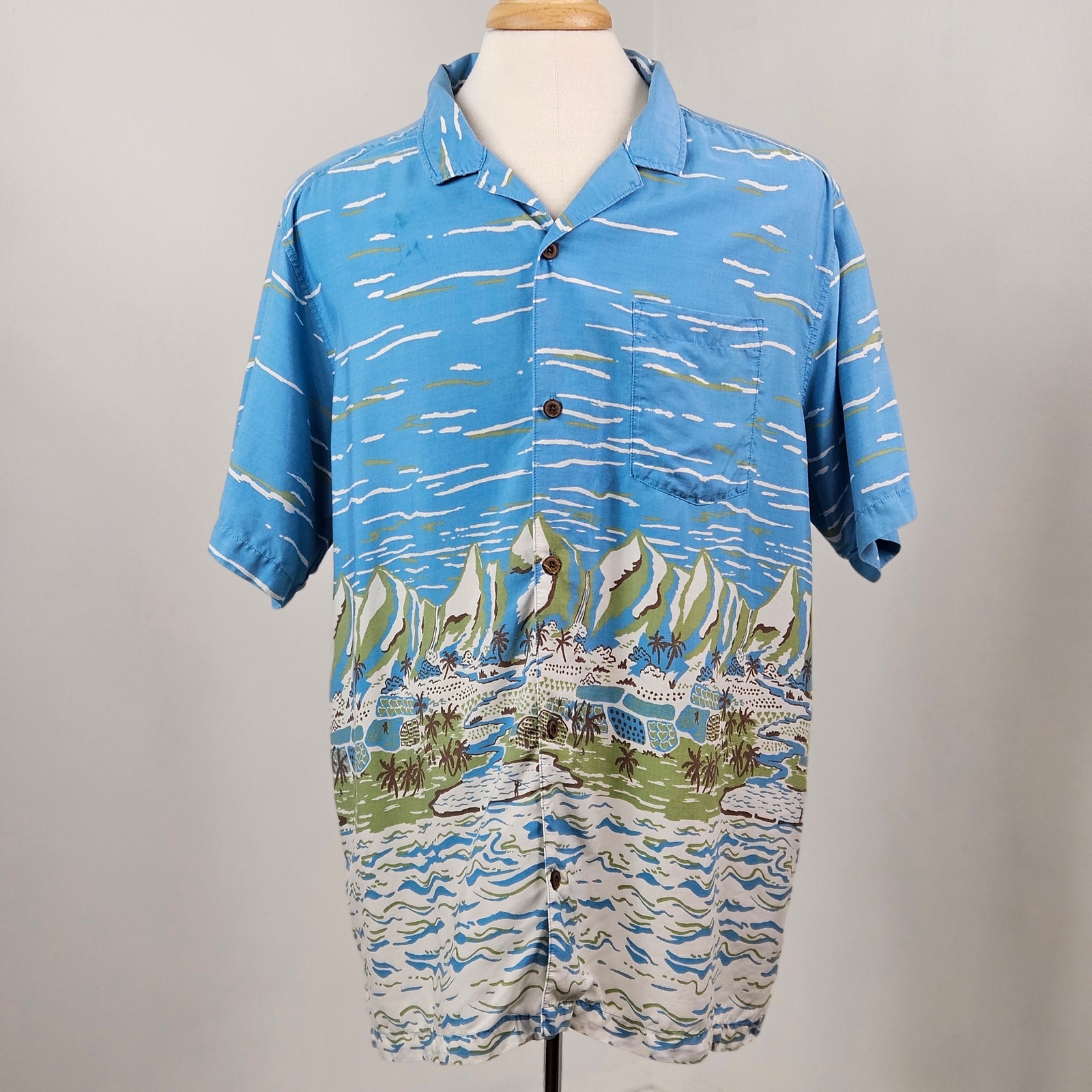 Patagonia Pataloha Hawaiian Shirt Tropical Button-Up | Men's XL | FLAWS