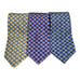 Lot of 3 Vintage Lands End Tie Men's Floral 100% Silk Handsewn in USA