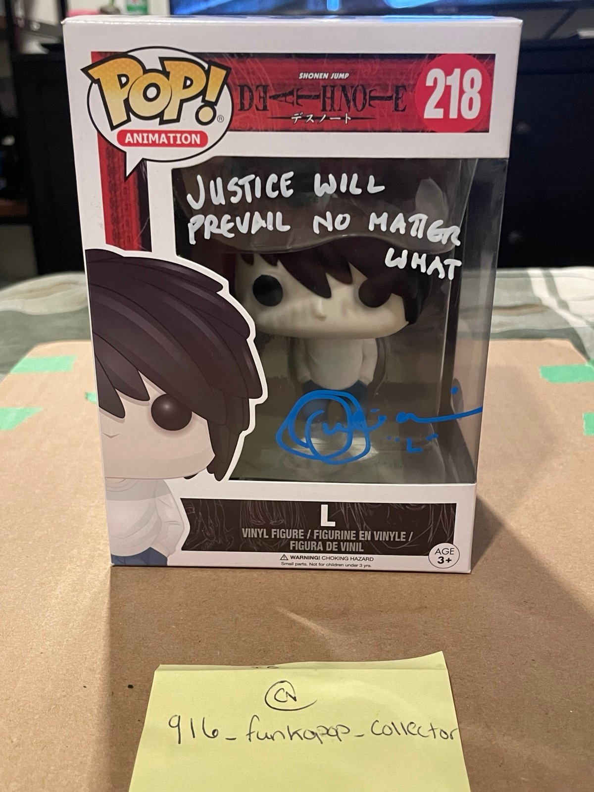 Signed L 218 funko pop