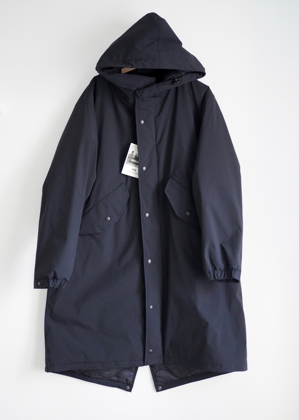 Engineered garments oversized fishtail Uniqlo heattech coat medium