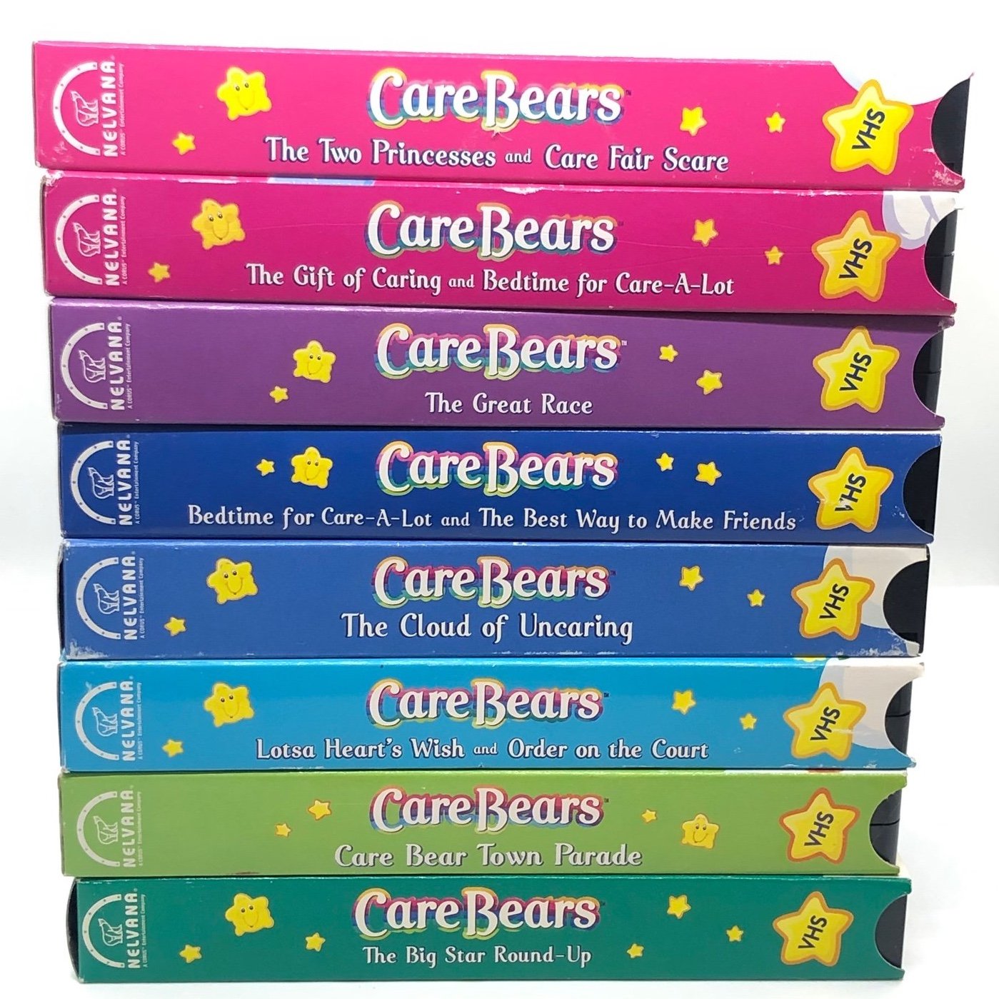 8 Vintage Care Bears “Nelvana” VHS Tapes 2002 (will sell seperate!)