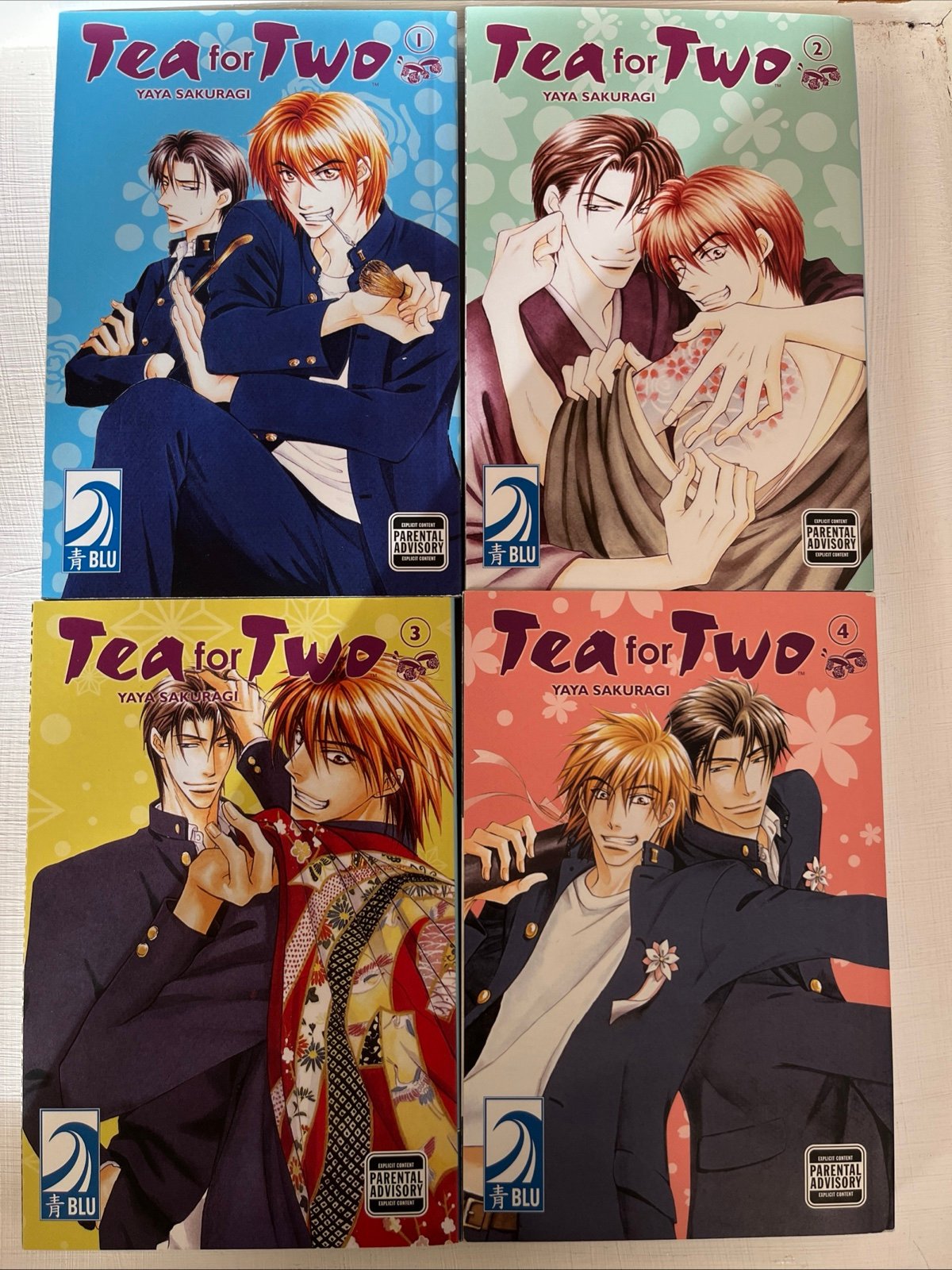 Tea for Two, Vol. 1-4 Complete Manga Yaoi Gay Romance by Yaya Sakuragi Adult Gay