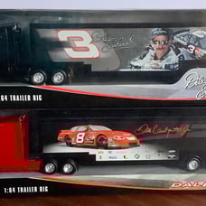 ‘04 WINNERS CIRCLE 1/64 #3 DALE EARNHARDT & JR. #8 DIECAST TRAILER TRUCK RIGS