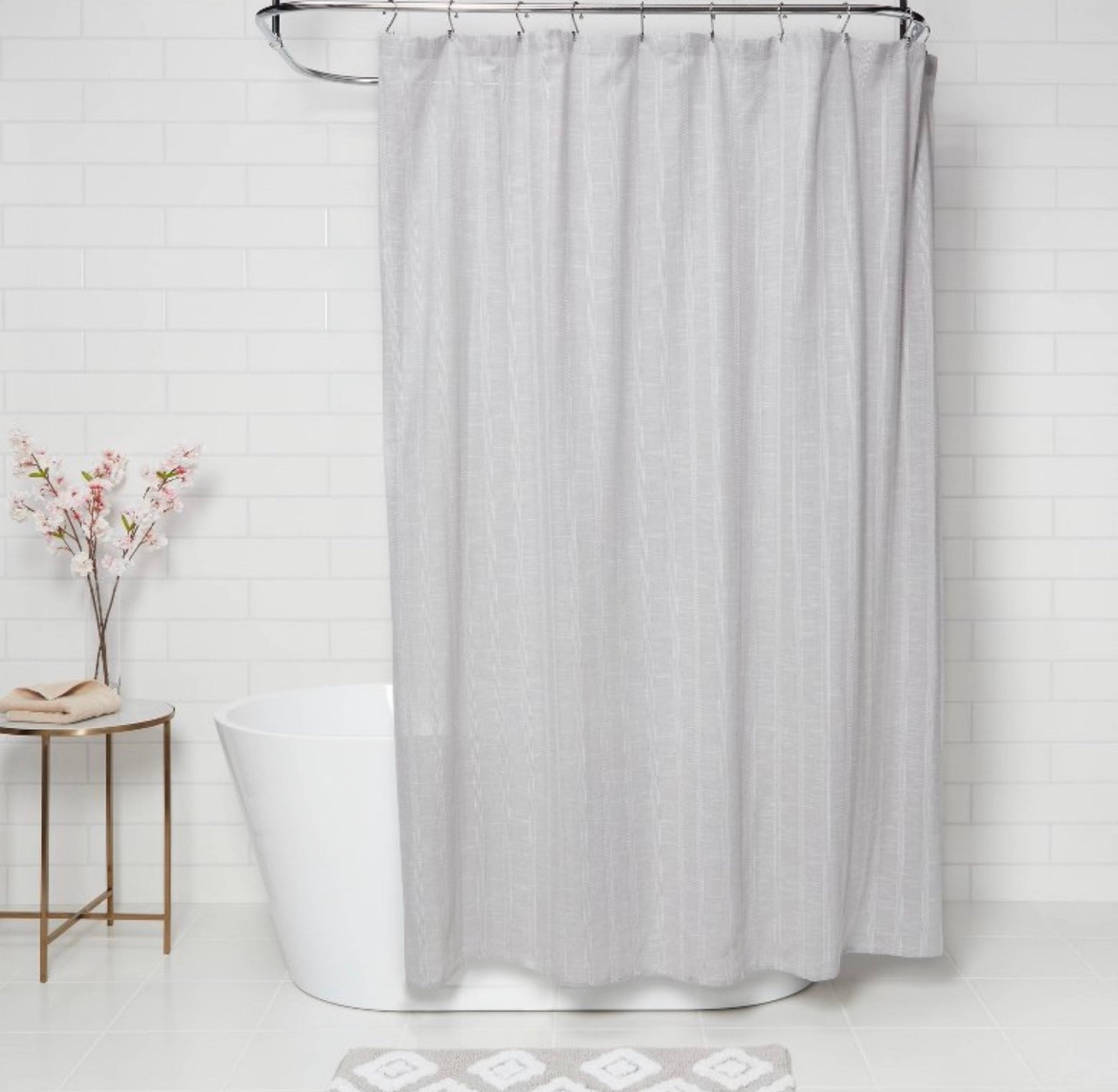 Threshold Tonal Striped Shower Curtain