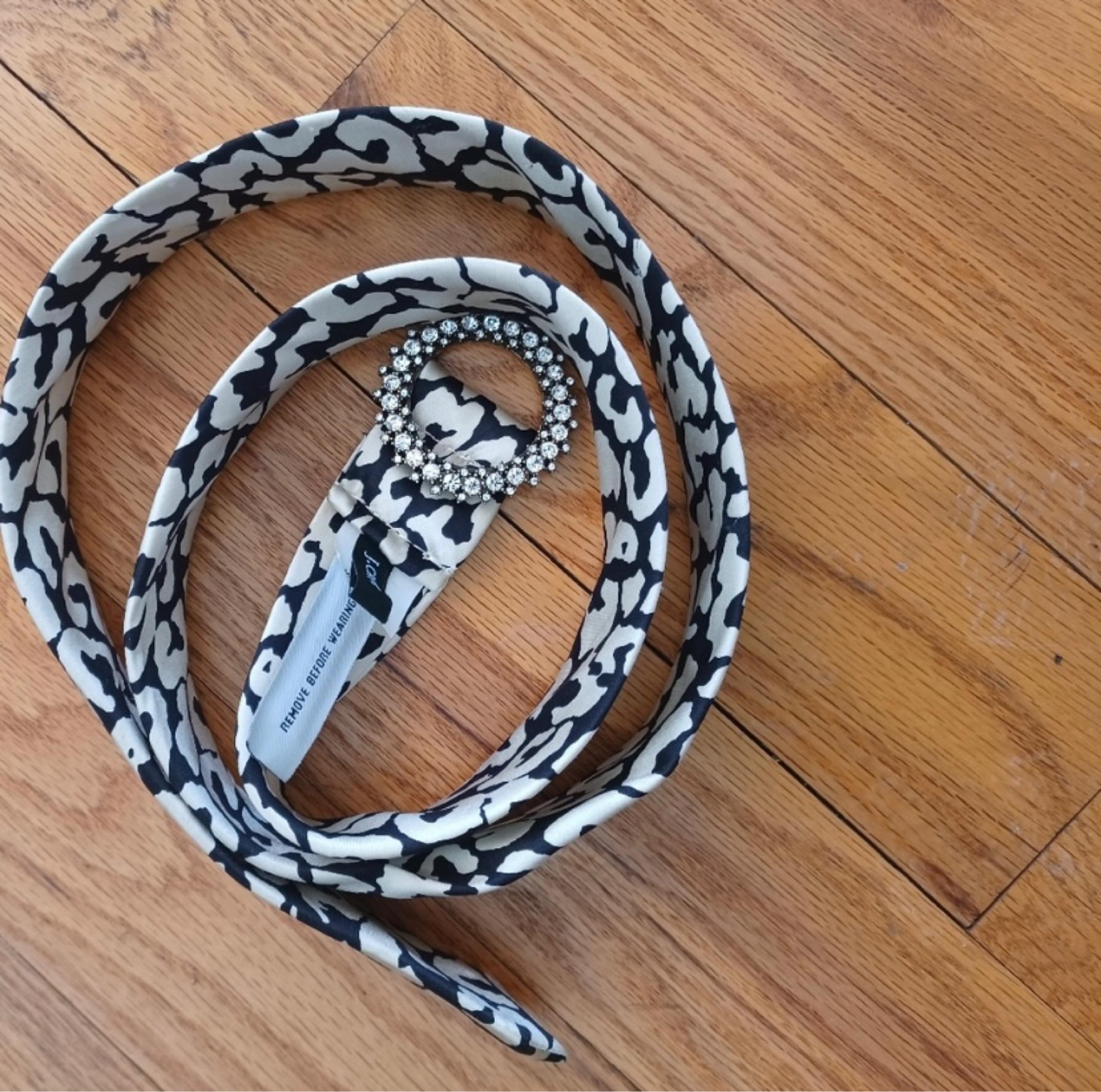 Women's J. Crew Black & White Print Belt - J.Crew