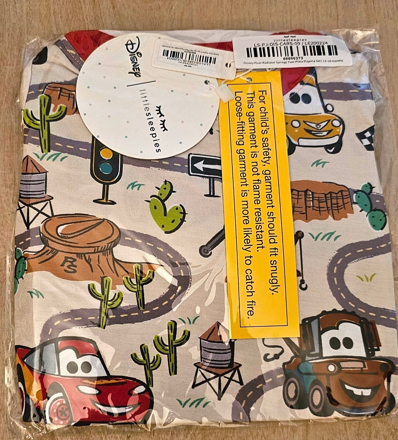 Little Sleepies Cars 2pc PJ Set | 12-18