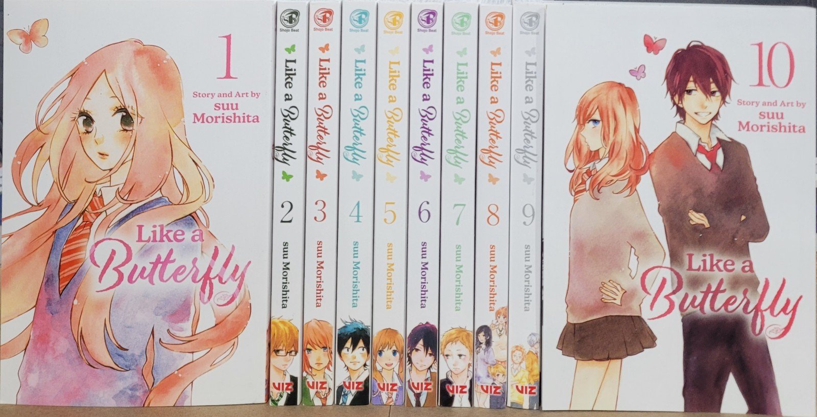 Like a butterfly manga lot volumes 1-10 brand new in English from Viz Media