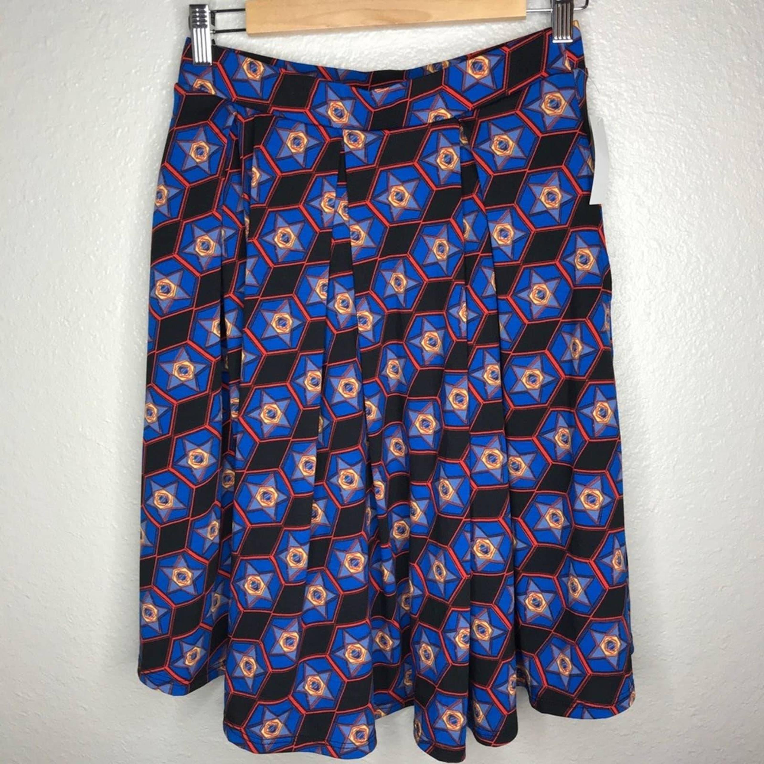 LulaRoe Madison Women’s Blue Full Skirt