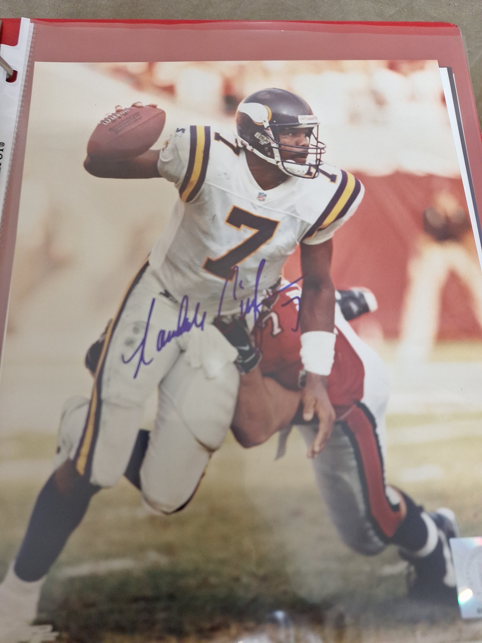 Randall Cunningham autograph 8x10 picture