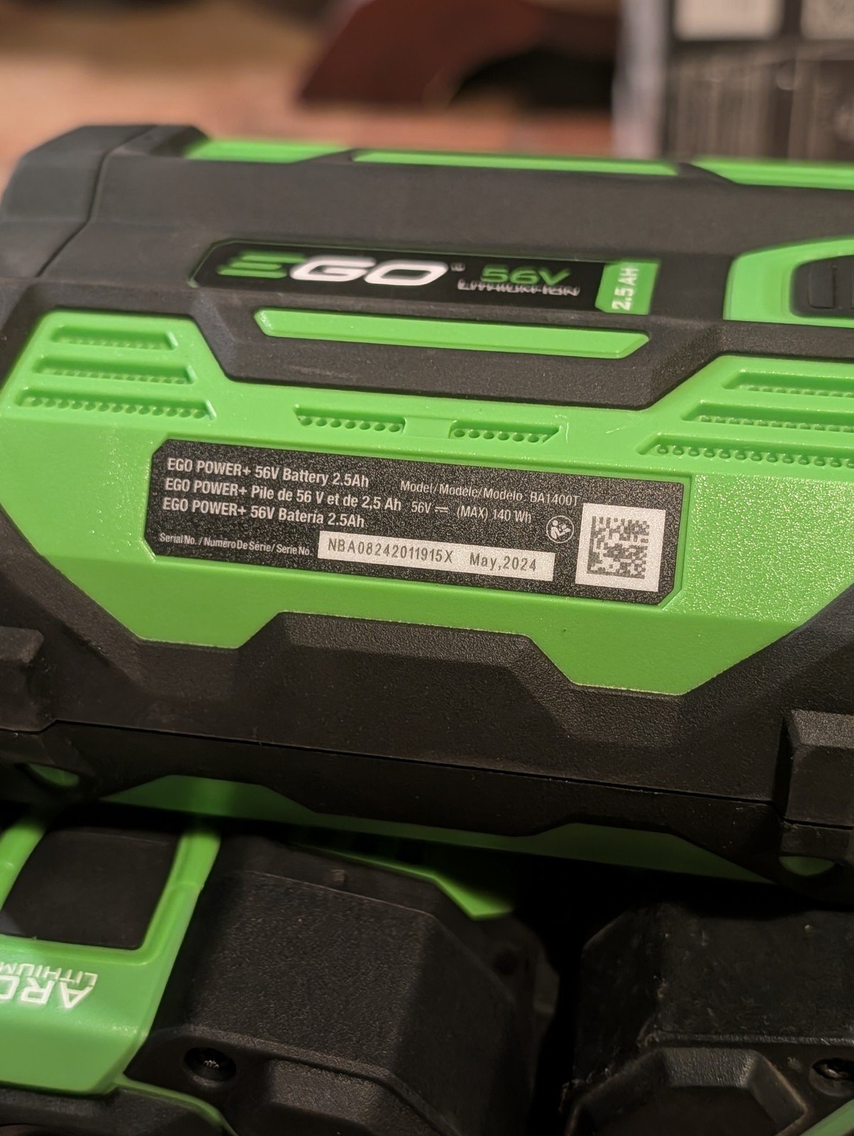 EGO POWER+ Battery 56V, 2.5Ah - BA1400T