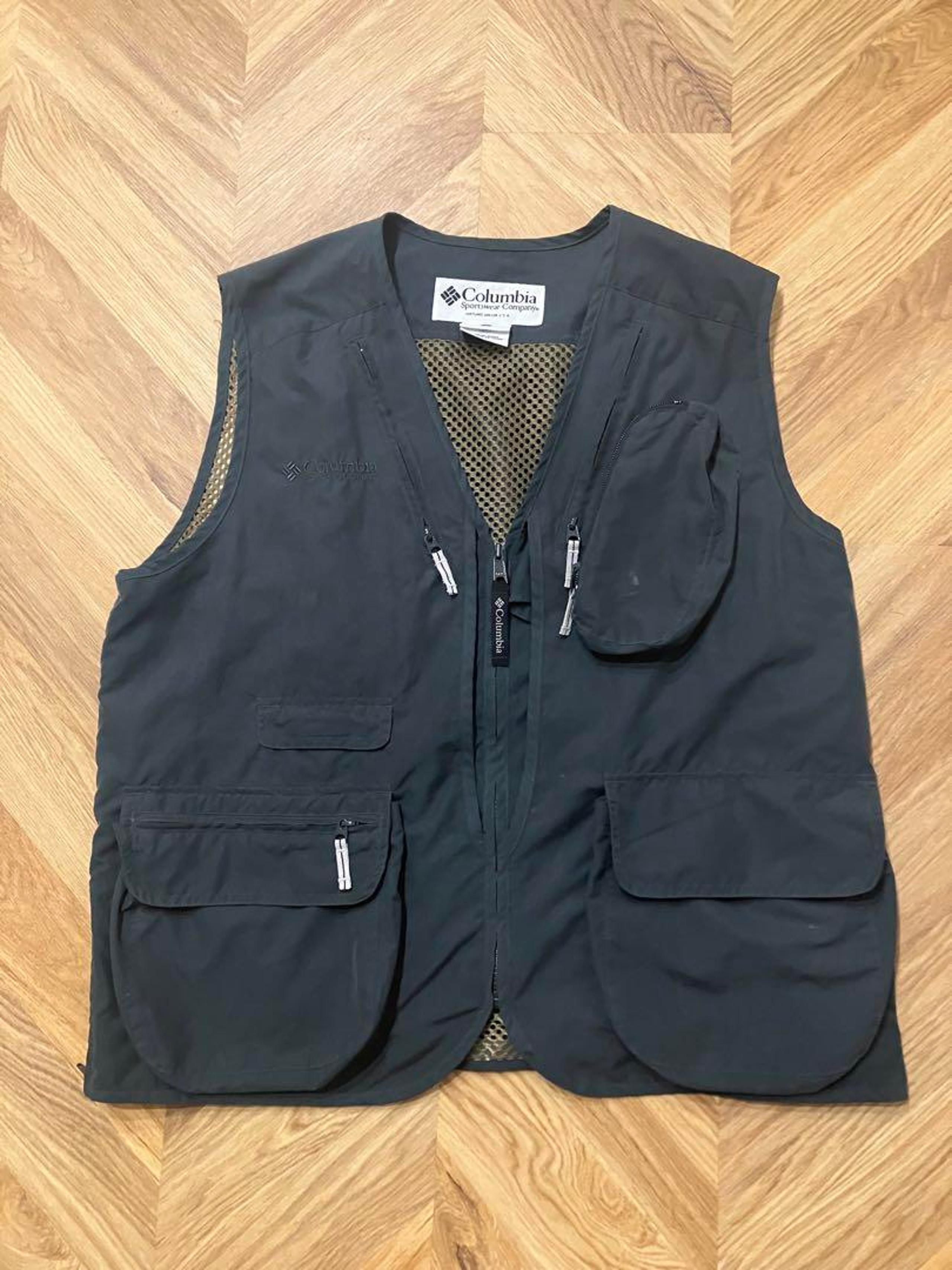 00s Columbia Multi-Pocket Fishing Vest Tech Gimmick