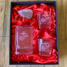 USMC Decanter Set/Marine Corps Whiskey Decanter Set