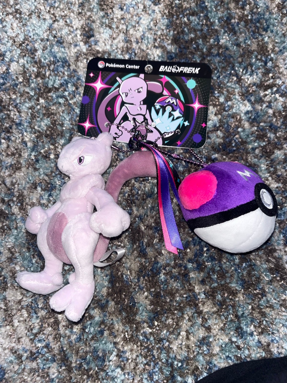Pokémon ball freak mewtwo plush for sale with hang tag and master ball