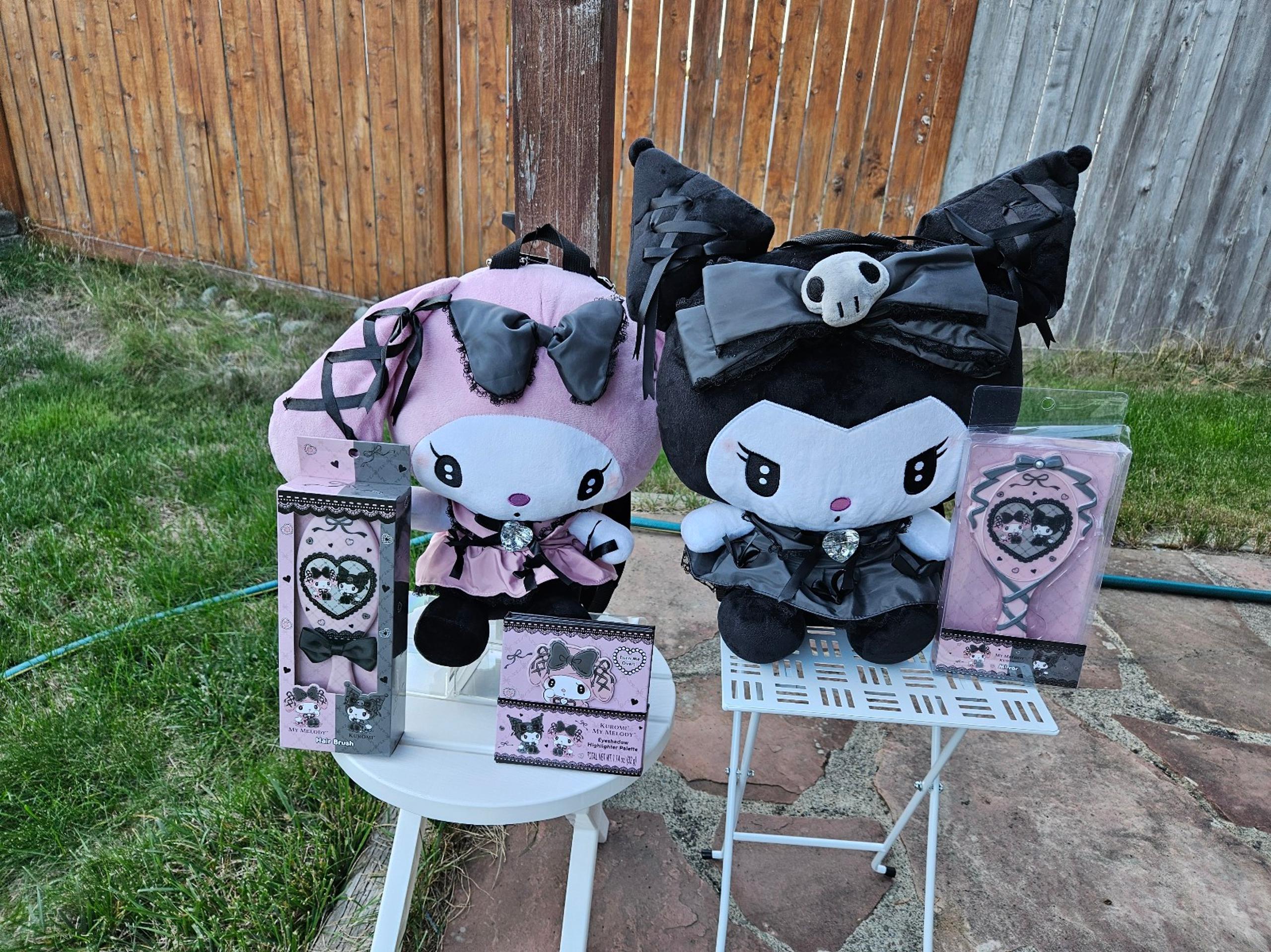 My Melody & Kuromi Lolita Plush Backpacks Bundle A
