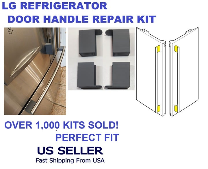 Refrigerator Handle Repair Kit for LG LRFD25850ST and other models