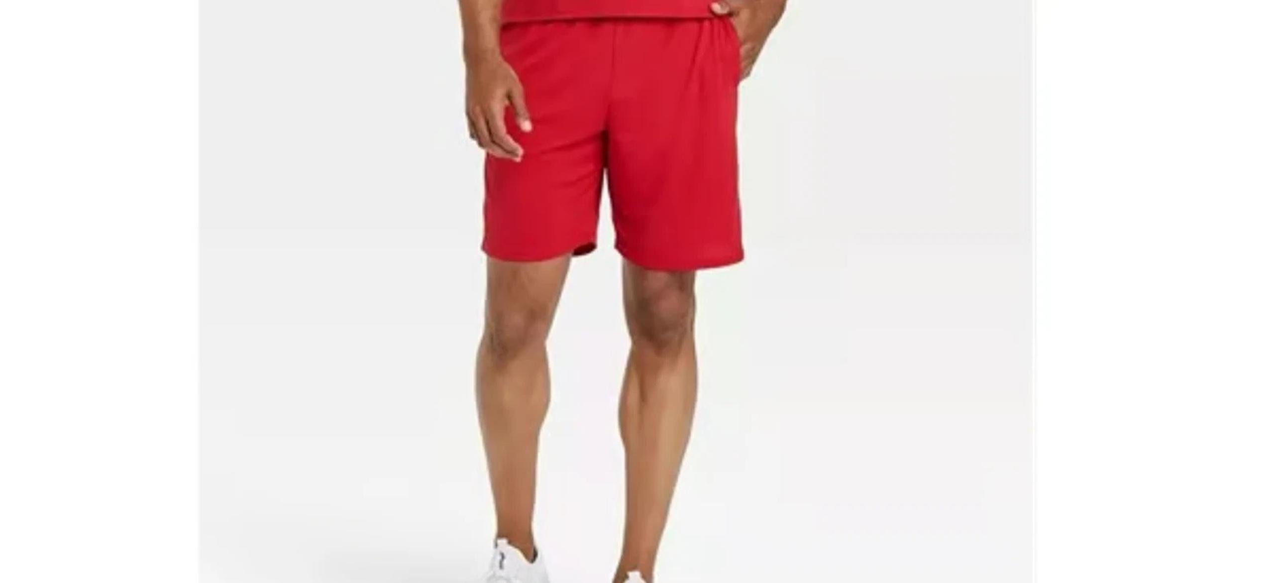 All In Motion Men's Mesh Shorts - Red -Large NWT