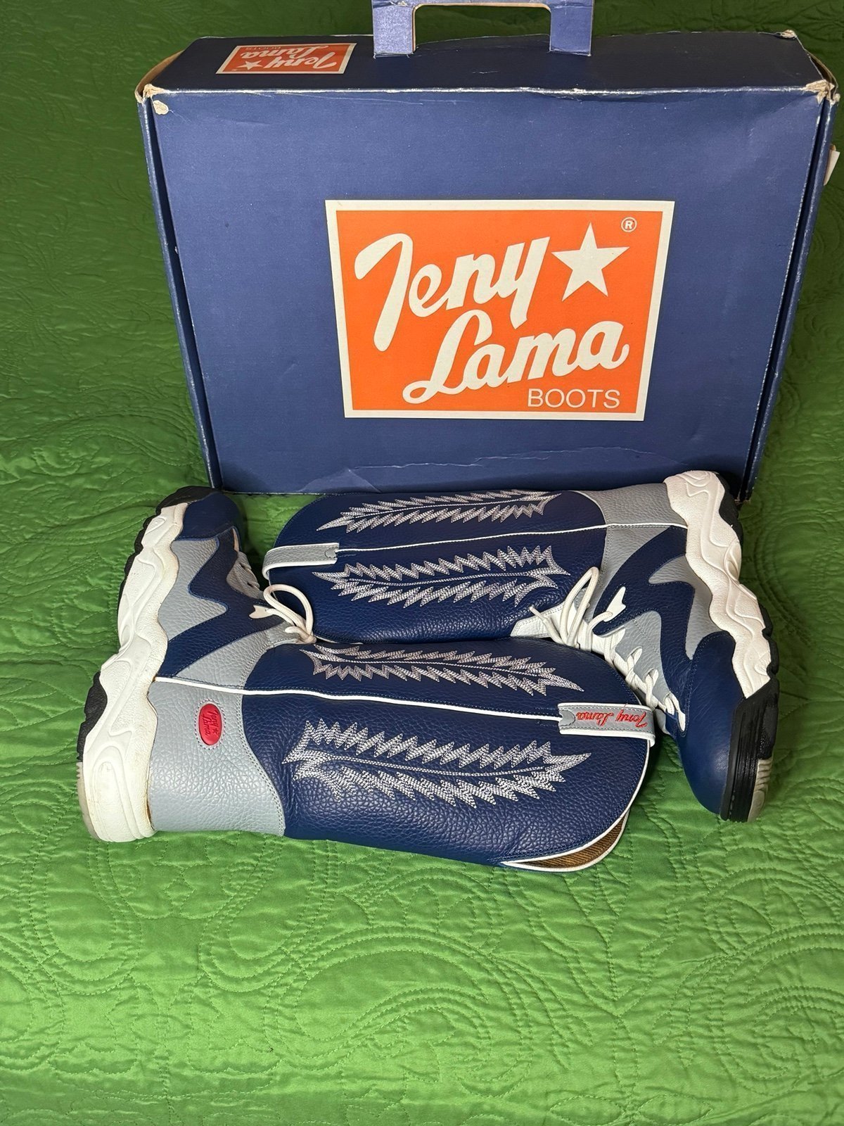 Tony Lama vintage Teny Lama Boots in Original Box Style T4858 Rare 80s