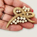 Crown Trifari Modernist Textured Knot - Faux Pearl Cluster Gold Tone Brooch