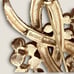 Crown Trifari Modernist Textured Knot - Faux Pearl Cluster Gold Tone Brooch