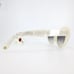 Morgenthal Frederics Sunglasses FAY COL 275 White Clear Lace Frames Blue Lenses