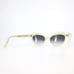 Morgenthal Frederics Sunglasses FAY COL 275 White Clear Lace Frames Blue Lenses