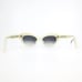 Morgenthal Frederics Sunglasses FAY COL 275 White Clear Lace Frames Blue Lenses