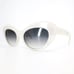 Morgenthal Frederics Sunglasses FAY COL 275 White Clear Lace Frames Blue Lenses