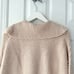 Free People Marlie Dusty Pink Ribbed Collar Oversized Pullover Sweater Small