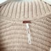 Free People Marlie Dusty Pink Ribbed Collar Oversized Pullover Sweater Small
