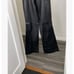 Black leather pants motocross’s unisex 30x34