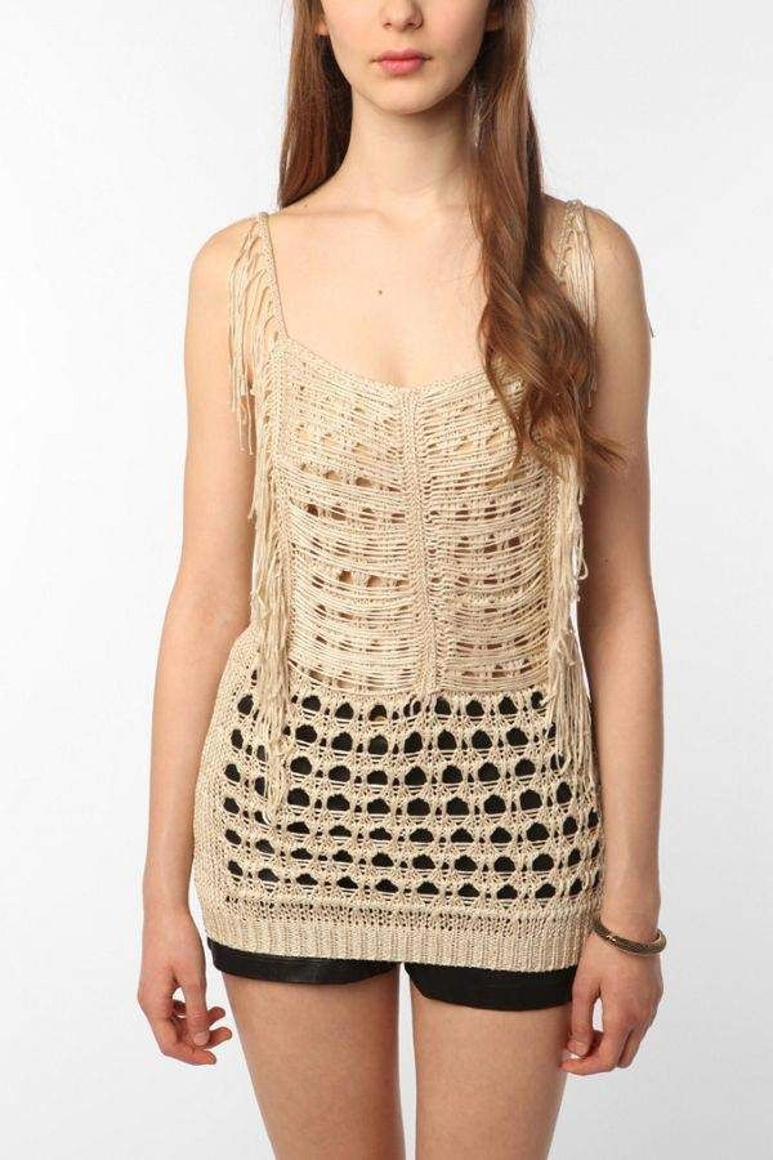 Hazel Fringe Sweater - Urban Outfitters