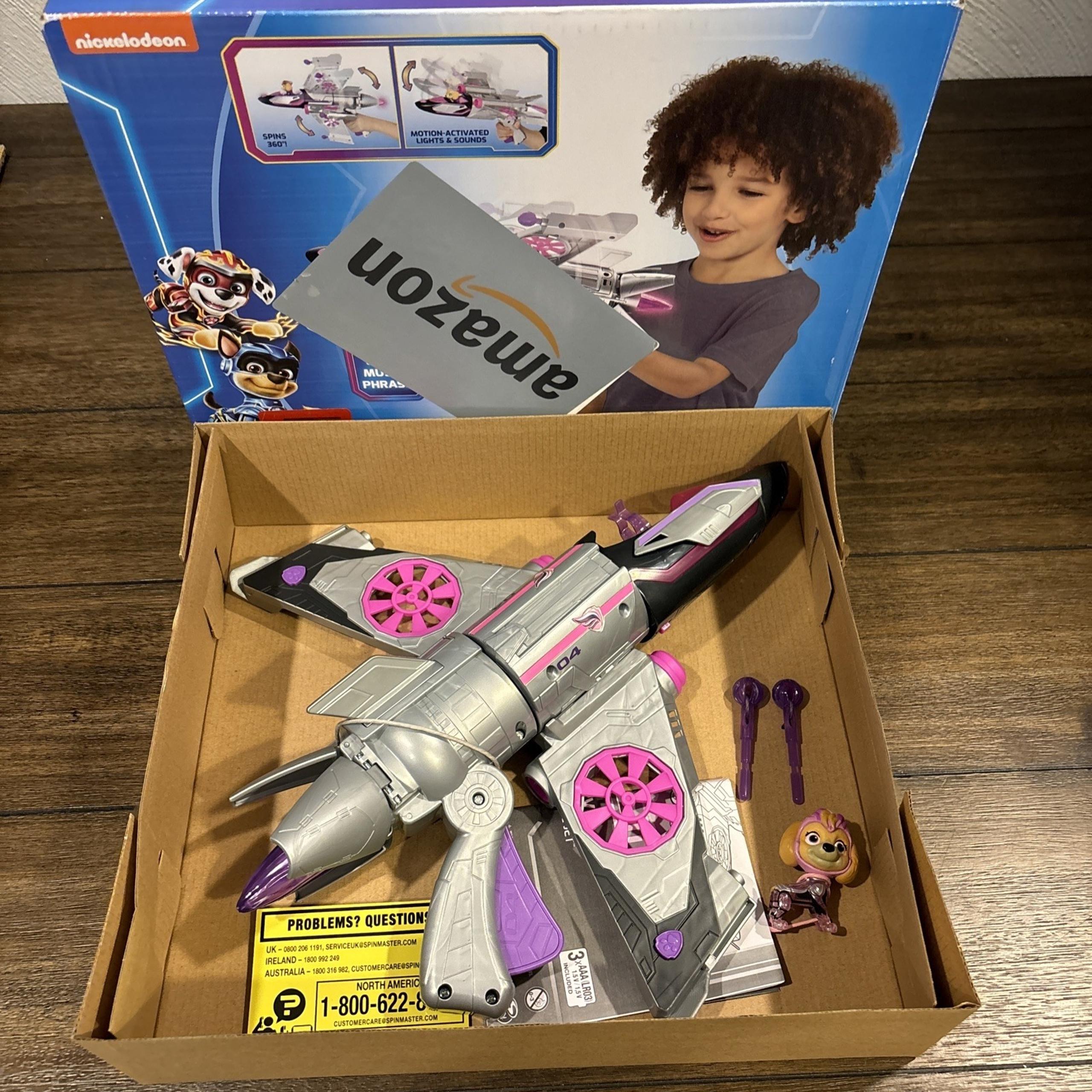 Paw Patrol The Mighty Movie Skye Transforming Rescue Jet with Skye Mighty Open