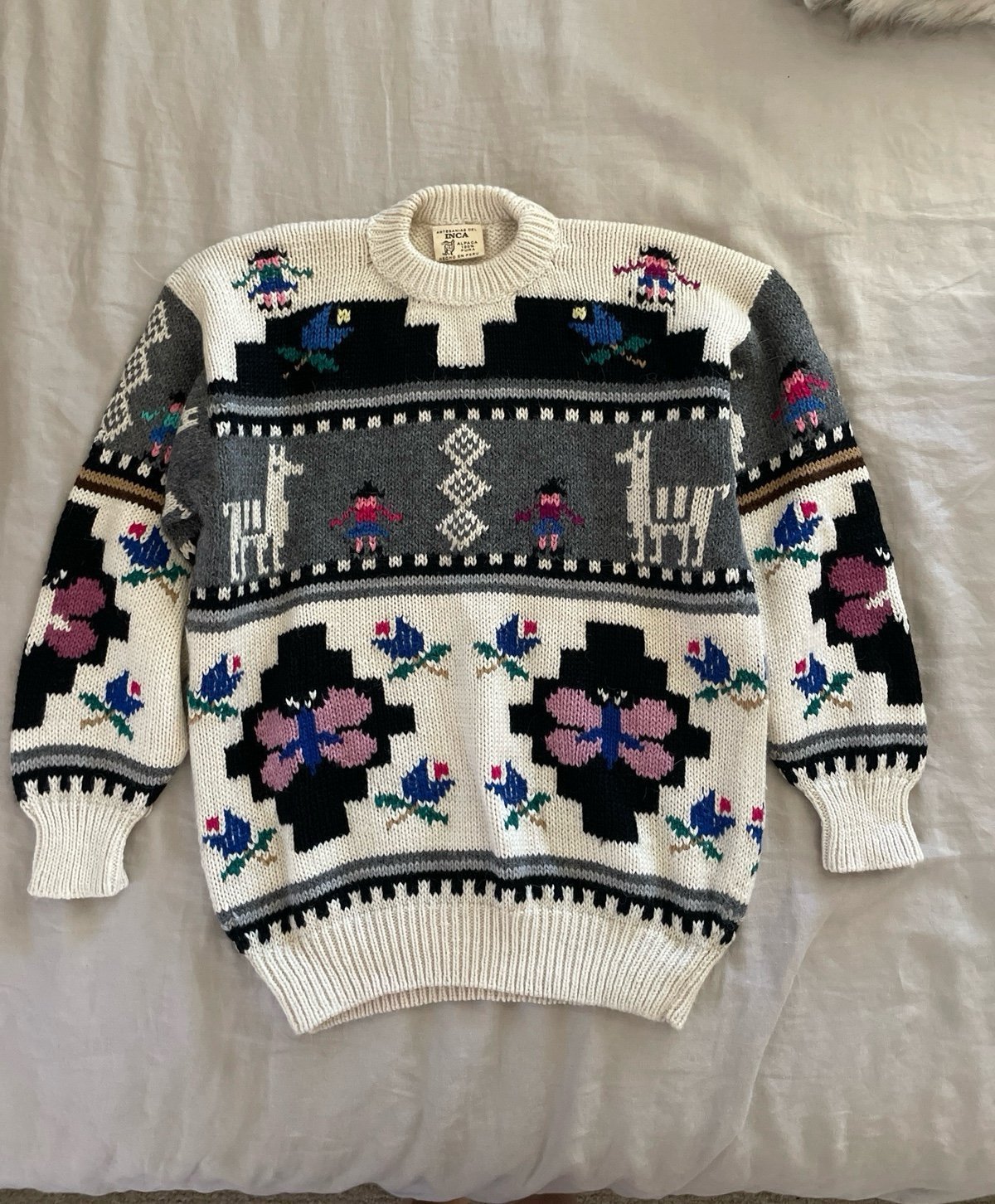 Inca Alpaca crewneck sweater