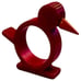Vintage Bakelite Napkin Ring Bird Chick Red + Orange Beak Art Deco Holder Tested