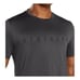 Gymshark Sport Stripe T-Shirt Onyx Grey Lightweight Material Short Sleeve Crewne