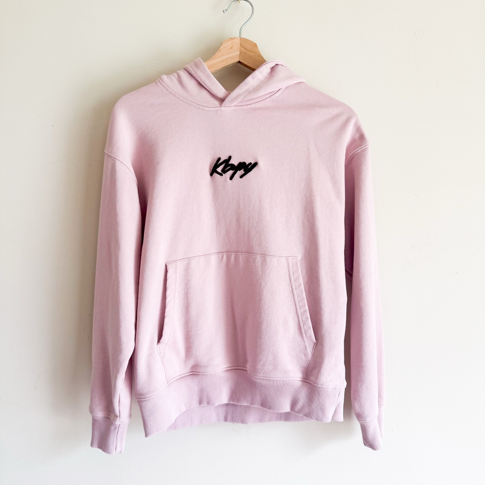 Pink Hoodie with Black Logo, Brooklyn Hoodie, NY Hoddie, Kids hoodie
