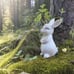 Solar Garden Statues Outdoor Bunny Decor
