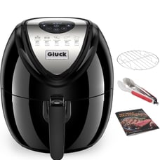 Brand New Gluck 7-in-1 Digital Air Fryer Oven with Rack 6.5 Quart (Black)