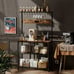 4-tier Kitchen Storage Rack, Microwave Stand, Coffee Bar Station, 10 S-Shaped