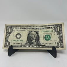 1 Fancy Serial Number 6 Of A Kind 3’s D33336633E Bookend Binary 2013