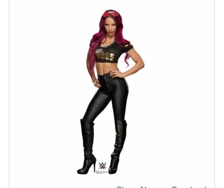 SASHA BANKS - WWE CARDBOARD CUTOUT FREE SHIP
